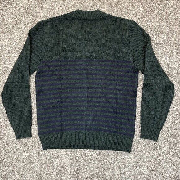St. John's Bay Men's Pullover Sweater Size L Green Crew Neck Long Sleeve NWT $48 - Picture 7 of 14